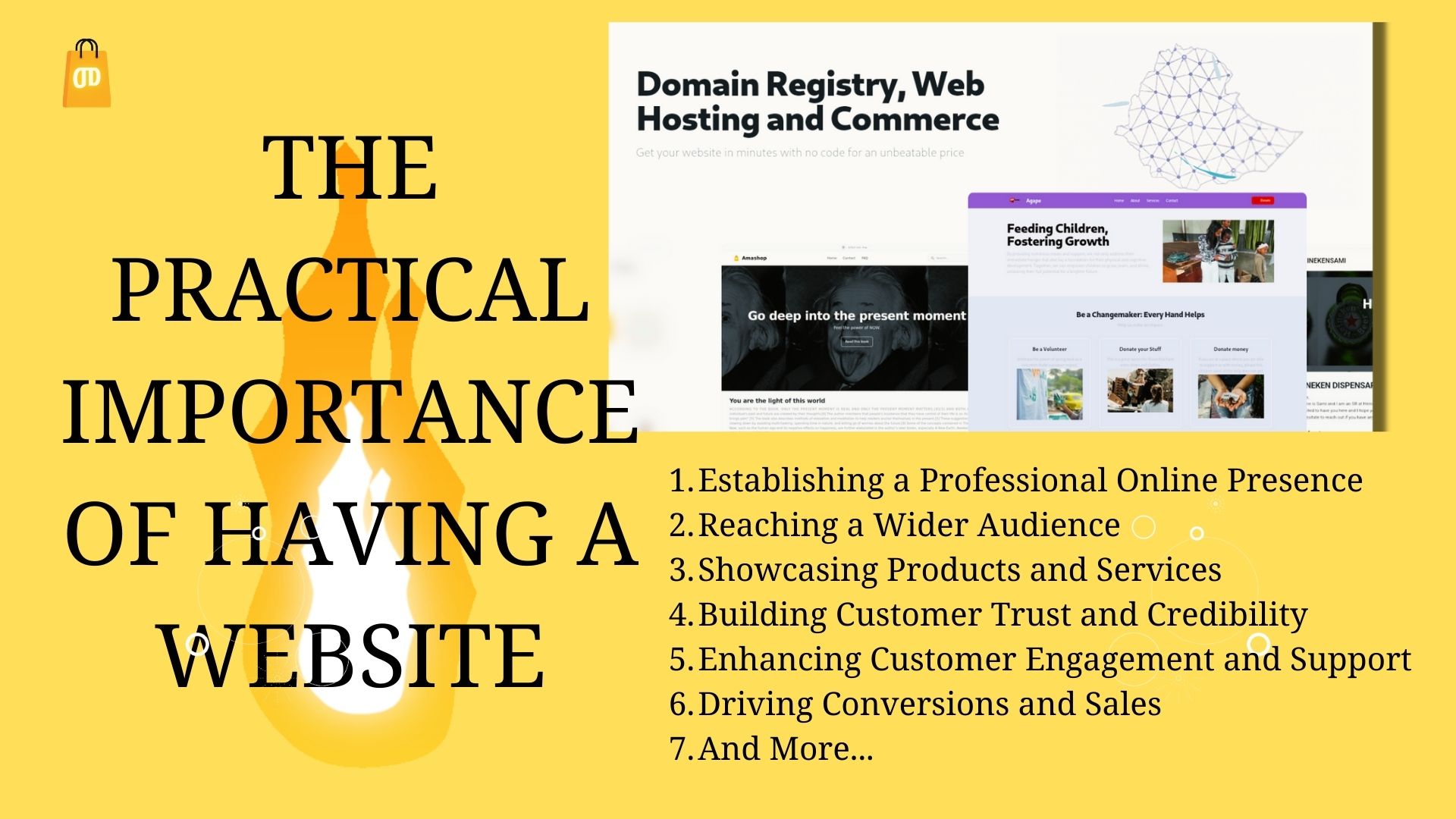 Image showing the practical importance of having a website